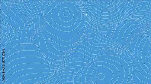 Abstract blue background with flowing contour lines resembling topographic patterns.
