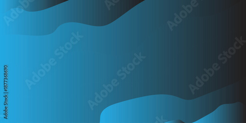 Modern abstract background featuring smooth blue gradient and flowing dark wavy shapes