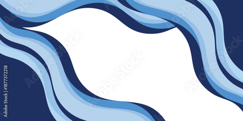 color with layer blue and background light banner eps10