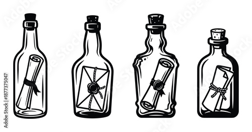 Bottled Messages: Vintage Collection of Secrets Delivered by Sea in Bottles