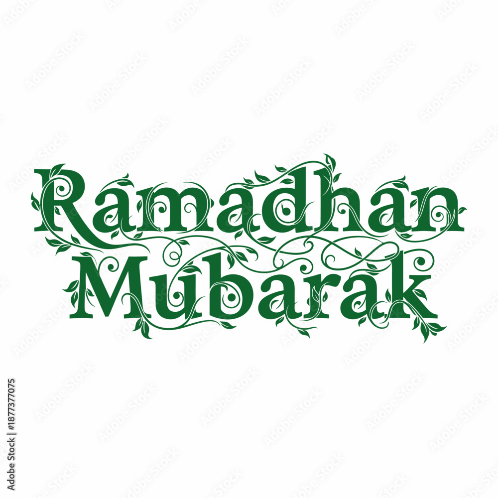 Fototapeta premium Ramadhan Mubarak Islamic Greeting Card Design.