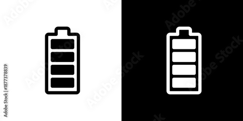 バッテリー・満タンのアイコン（ベクター）