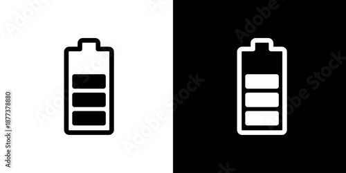 バッテリー・高残量のアイコン（ベクター）