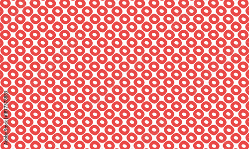 紅の鹿の子模様