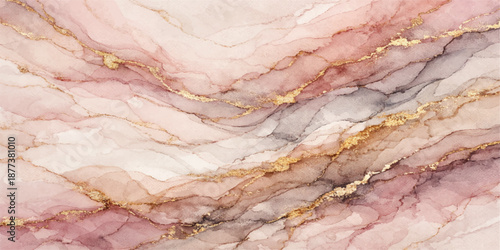 Abstract marble design with rich purple tones and delicate natural textures