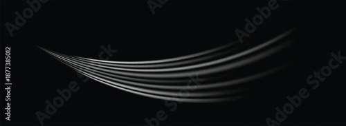 white wind lines effect air stream flow wave motion trace