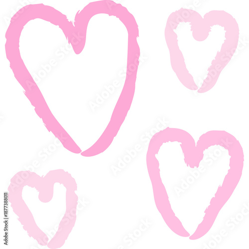 Hand Drawn Valentine Hearts