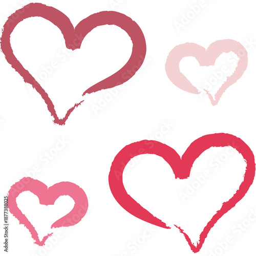 Hand Drawn Valentine Hearts