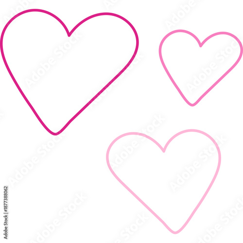 Hand Drawn Valentine Hearts