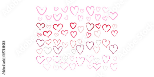 Hand Drawn Valentine Hearts