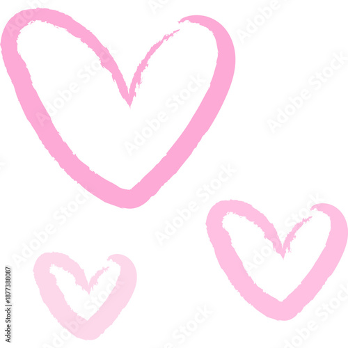 Hand Drawn Valentine Hearts