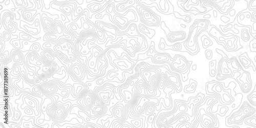Topographic map background geographic line map with elevation assignments. Modern design with White background with topographic wavy pattern design.paper texture Imitation of a geographical map shades