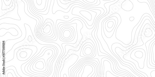 Topographic map background geographic line map with elevation assignments. Modern design with White background with topographic wavy pattern design.paper texture Imitation of a geographical map shades