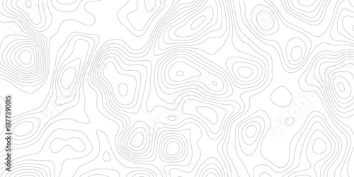 Topographic map background geographic line map with elevation assignments. Modern design with White background with topographic wavy pattern design.paper texture Imitation of a geographical map shades
