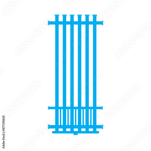 Принти на полотні Slug Catcher Vector Icon for Oil and Gas Pipeline and Gas Processing Facilities