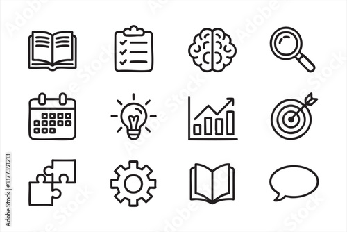Goal tracking interface symbols for business performance applications