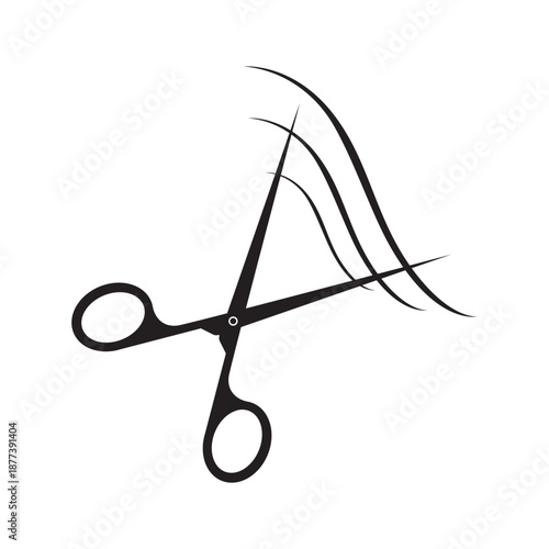 Hair Accessories Silhouette Vector Vector Set Of Hairdressing Accessories barbershop icons isolated on white background. 12 Barbershop and haircuts salon design elements. Vector design