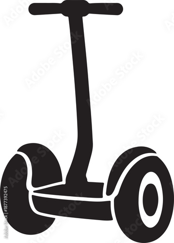 Segway Silhouette Icon Self Balancing Transport