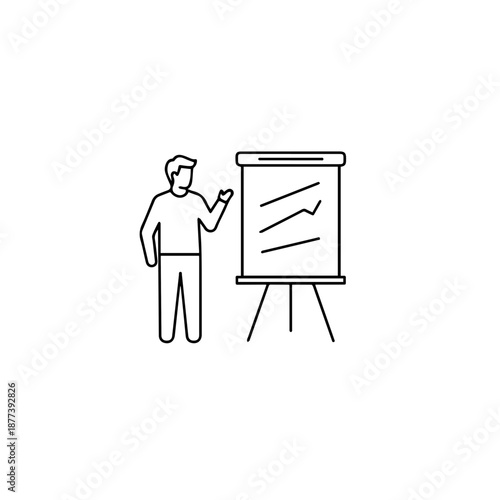 Presentation and strategy icon
