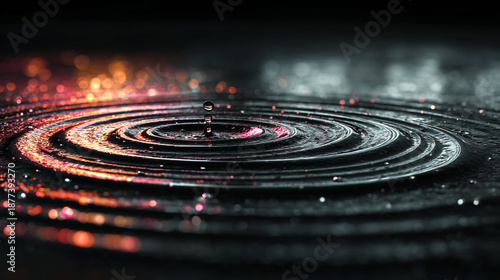 Delay wave metaphor abstractly showing ripple effects of postponement governance justice system conceptual visualization