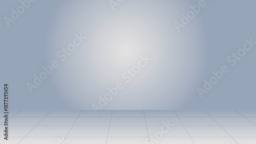 Empty Perspective Floor Grid Background Mockup