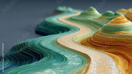 Delay ripple visualization representing procedural slowdowns, justice impact waves, abstract metaphor for legal system congestion