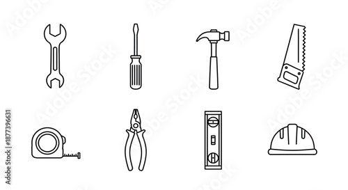 Essential tools for construction and repair Vector