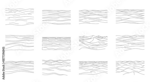 Abstract line patterns in grid layout Vector