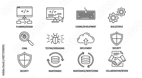 Software development life cycle Vector