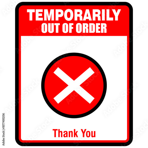  Temporarily out of order, sign vector
