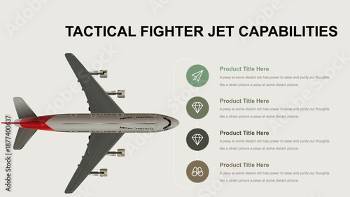 Tactical Fighter Jet Capabilities Presentation Slide