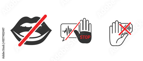 Prohibition on speaking and audio recording or transmission for privacy and security purposes