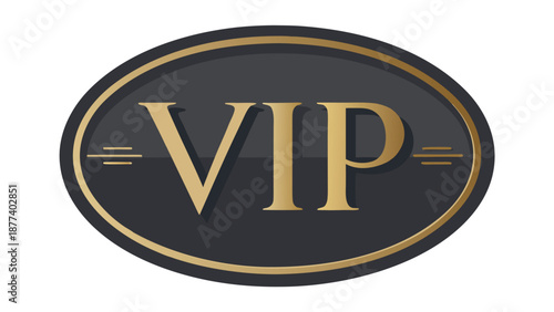 Elevate your brand with a premium VIP badge, symbolizing exclusive access and special treatment for high-end clients or members