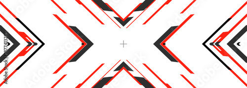 Cyberpunk target dashboard concept. Futuristic HUD for take aim. Gaming control interface screen. Vector illustration