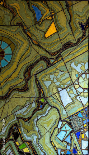 Marble .  Pattern for covers, for printing on wall decorations, leaflets.