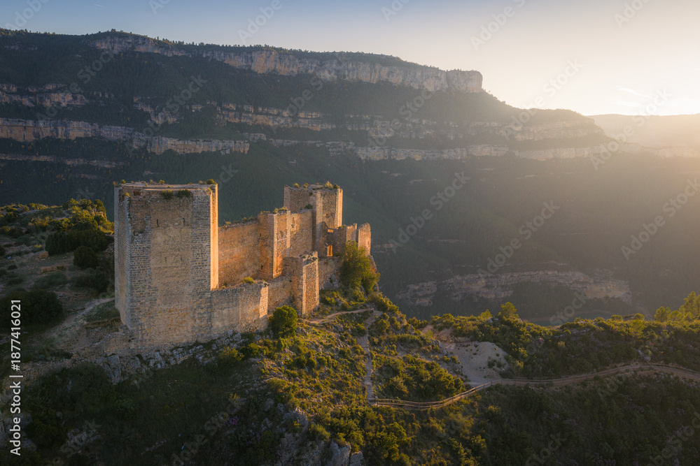 Fototapeta premium View towards Castillo de Chirel