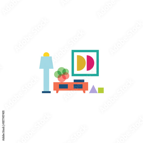 Home Decor Accessories Vector Illustration