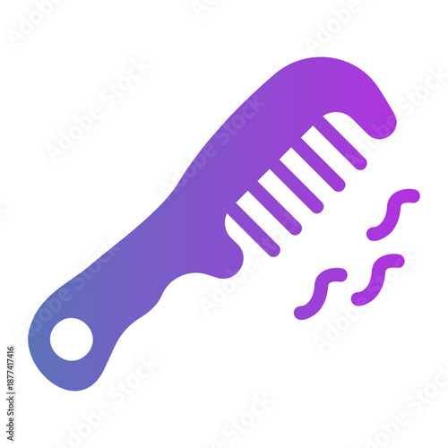 hair loss Line Gradient Icon