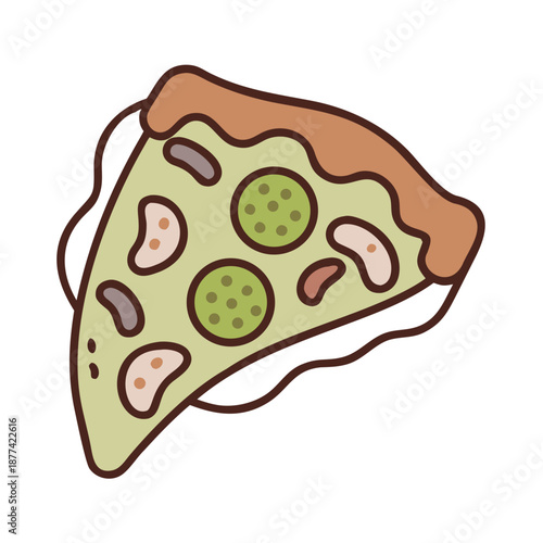 Doodle pizza line art seamless pattern. Suitable for backgrounds, wallpapers, fabrics, textiles, wrapping papers, printed materials, and many more.
