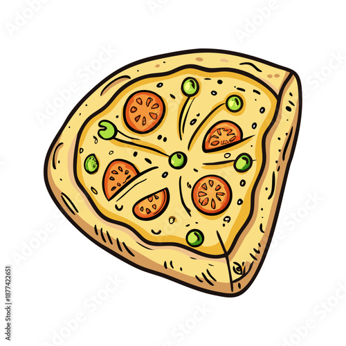 Doodle pizza line art seamless pattern. Suitable for backgrounds, wallpapers, fabrics, textiles, wrapping papers, printed materials, and many more.
