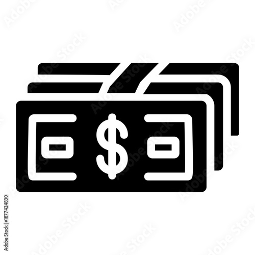 Dollar bill Solid icon
