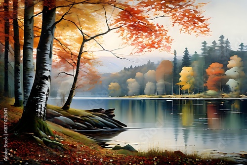 Wallpaper Mural winter landscape in the forest Torontodigital.ca