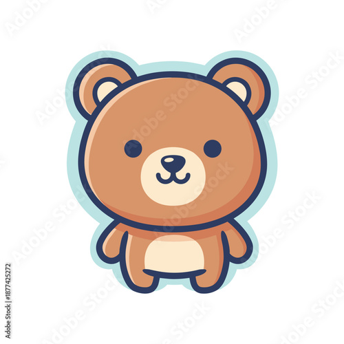 Adorable Cartoon Bear Illustration