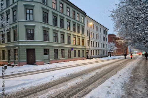 Canvas Print Winter in Oslo