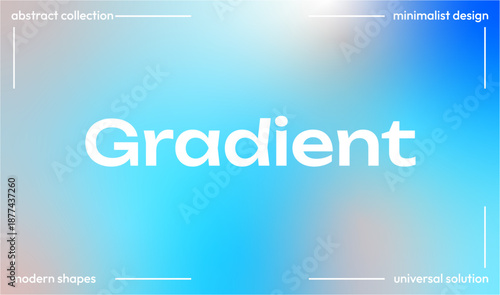 Abstract Blue Gradient Background with Modern Blur Effect
