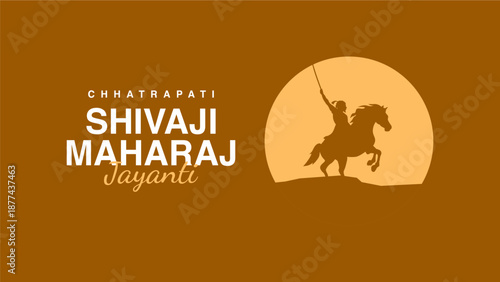 vector shivaji maharaj jayanti background template
