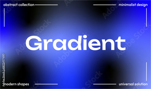 Abstract Gradient Background with Modern Blue Hues