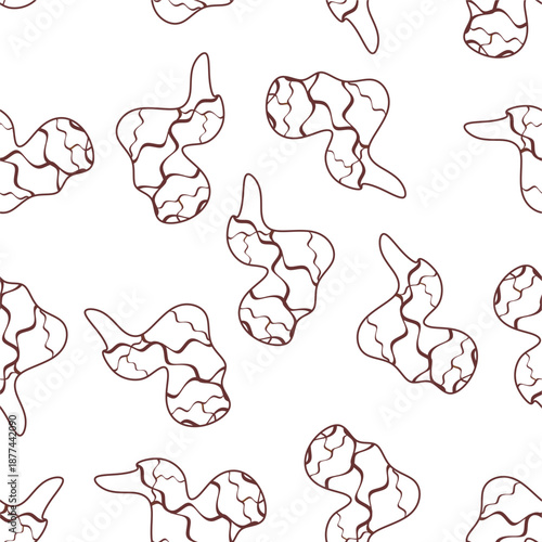 Doodle fried chicken seamless pattern background. Fried chicken wings doodle pattern. Doodle fried chicken wings pattern background. Fast food doodle pattern background.