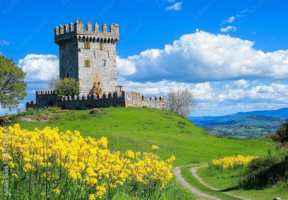 Fototapeta premium Unveil the Beauty of Montecchio Vesponi in Castiglion Fiorentino