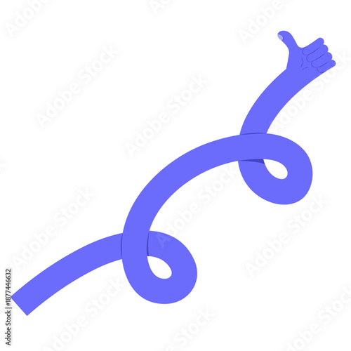 Funny Flexible Bendy Arm Giving Thumbs Up Gesture